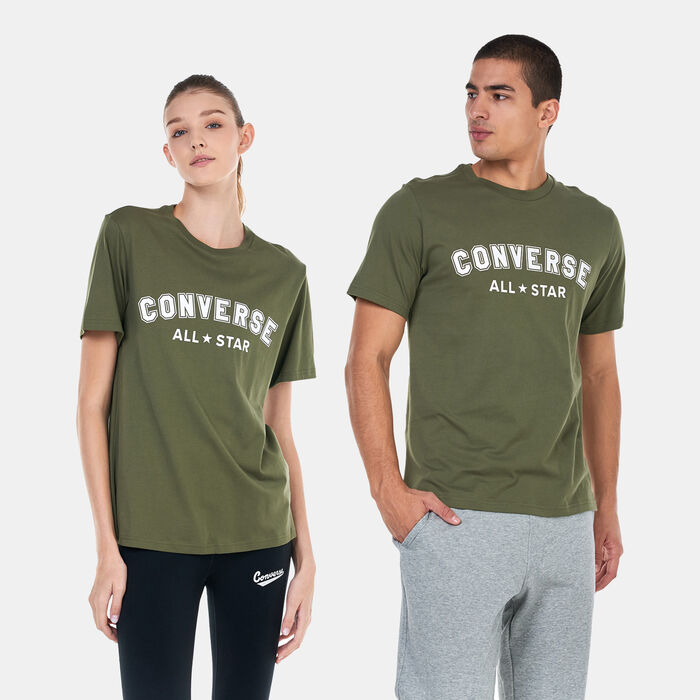 Converse All Star Center Front T-Shirt Green Converse All Star Center Front T-Shirt Green image number 0