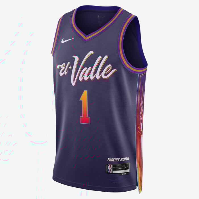 Nike Men's NBA Kevin Durant Phoenix Suns City Edition 2023/24 Dri-FIT Swingman Jersey Blue Nike Men's NBA Kevin Durant Phoenix Suns City Edition 2023/24 Dri-FIT Swingman Jersey Blue image number 0