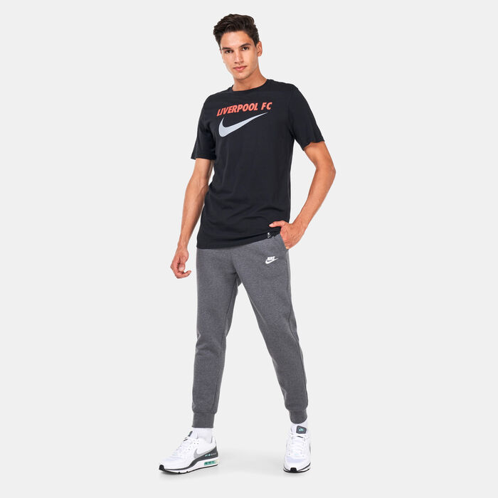 Nike Men's Liverpool F.C. Swoosh Away T-Shirt Black Nike Men's Liverpool F.C. Swoosh Away T-Shirt Black image number 2