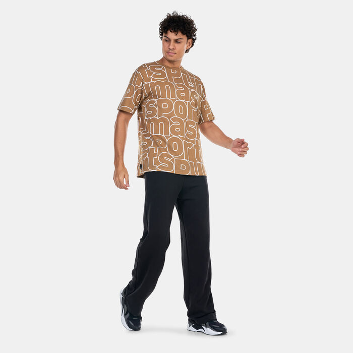 PUMA Men's TEAM Allover Print T-Shirt Beige PUMA Men's TEAM Allover Print T-Shirt Beige image number 2