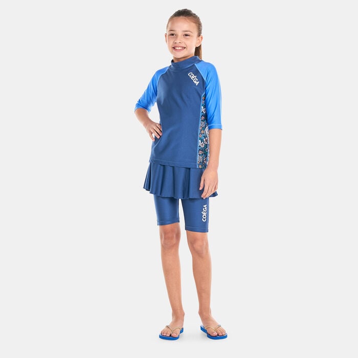 COEGA Kids' Skirted Two Piece Swimsuit Blue COEGA Kids' Skirted Two Piece Swimsuit Blue image number 2