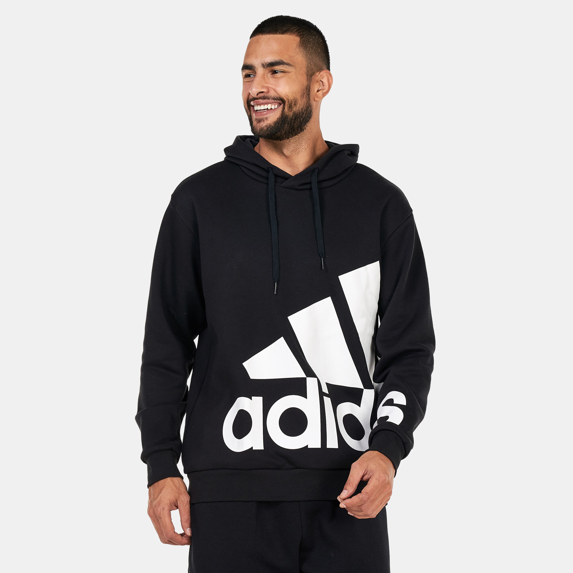 Men s Essentials Giant Logo Fleece Hoodie
