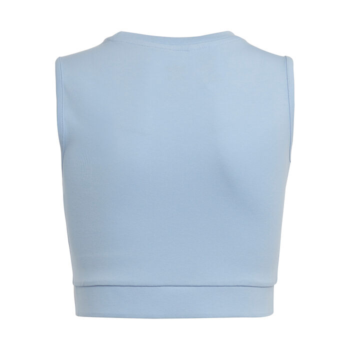 adidas Originals Kids' Graphic Print Crop Tank Top Blue image number 2