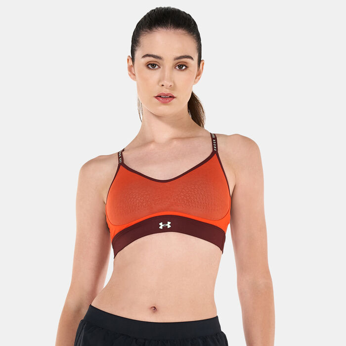 Under Armour Women's Infinity Low Sports Bra Red image number 0