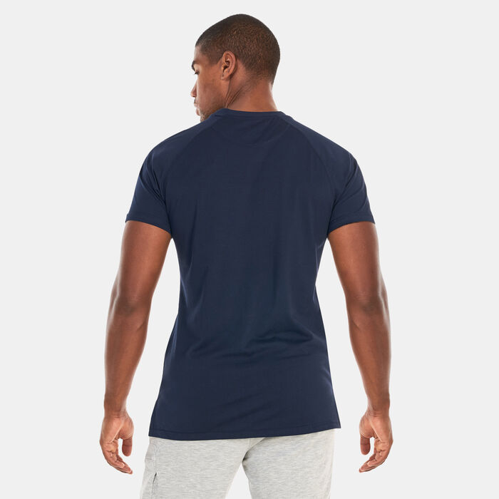 SQUATWOLF Men's Muscle Raglan T-Shirt Blue SQUATWOLF Men's Muscle Raglan T-Shirt Blue image number 1