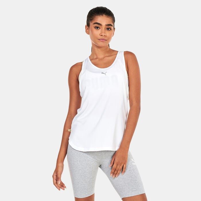 PUMA Women's Run CLOUDSPUN Running Tank Top White PUMA Women's Run CLOUDSPUN Running Tank Top White image number 0