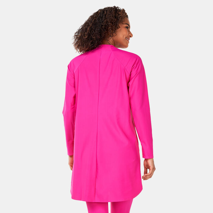Nike Swim Women's Victory Full-Coverage Solid Swimming Tunic Pink Nike Swim Women's Victory Full-Coverage Solid Swimming Tunic Pink image number 1