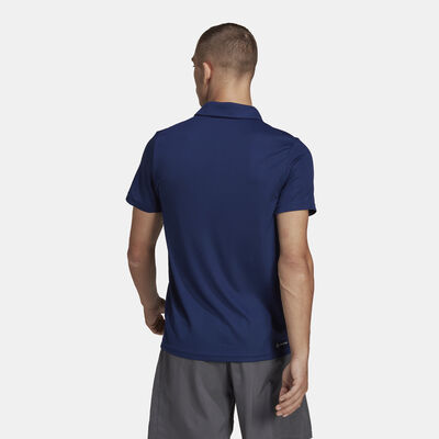 adidas Men's Train Essentials Training Polo Shirt Blue