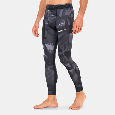 Nike Men’s Pro Dri-FIT Camo Tights Grey
