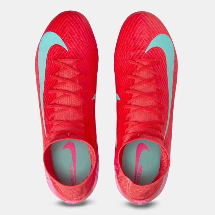 Nike Men's Mercurial Superfly 10 Pro Firm Ground Football Shoes Red Nike Men's Mercurial Superfly 10 Pro Firm Ground Football Shoes Red image number 5