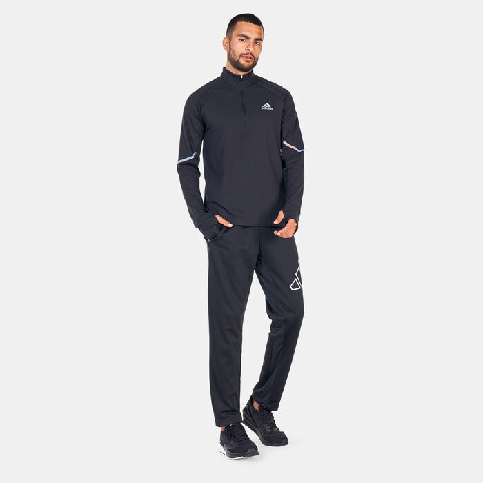 adidas Men's Everydayrun Half-Zip Running Sweatshirt Black adidas Men's Everydayrun Half-Zip Running Sweatshirt Black image number 2