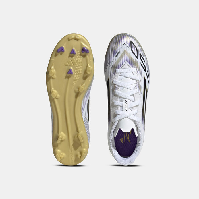 adidas Kids' F50 League Firm/Multi-Ground Football Shoes White adidas Kids' F50 League Firm/Multi-Ground Football Shoes White image number 4