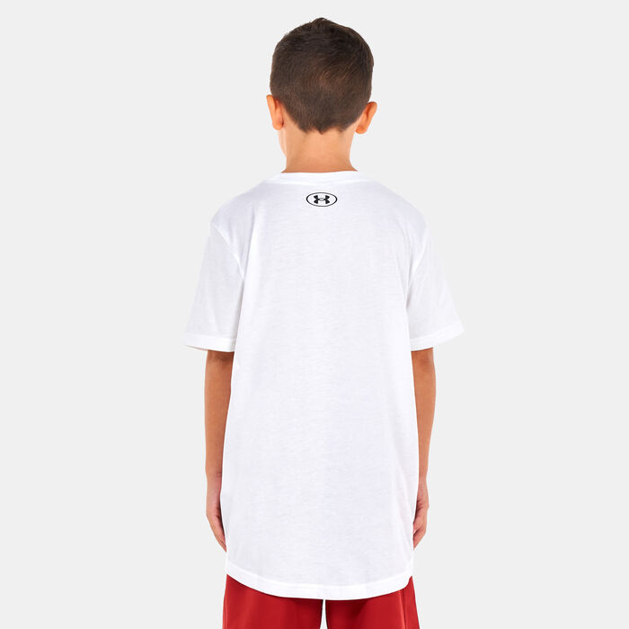 Under Armour Kids' UA Sportstyle Left Chest T-Shirt White Under Armour Kids' UA Sportstyle Left Chest T-Shirt White image number 1