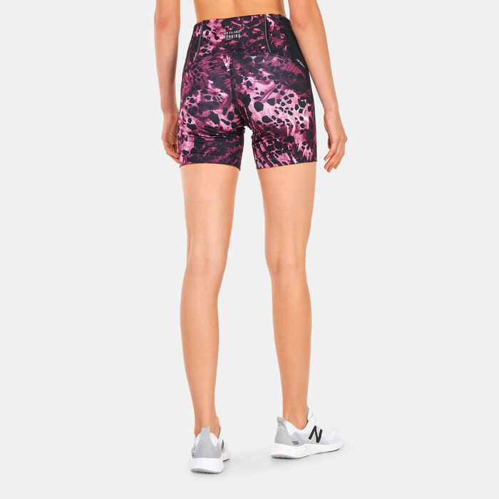 New Balance Women's Printed Impact Run Fitted Shorts Multi-Color New Balance Women's Printed Impact Run Fitted Shorts Multi-Color image number 1