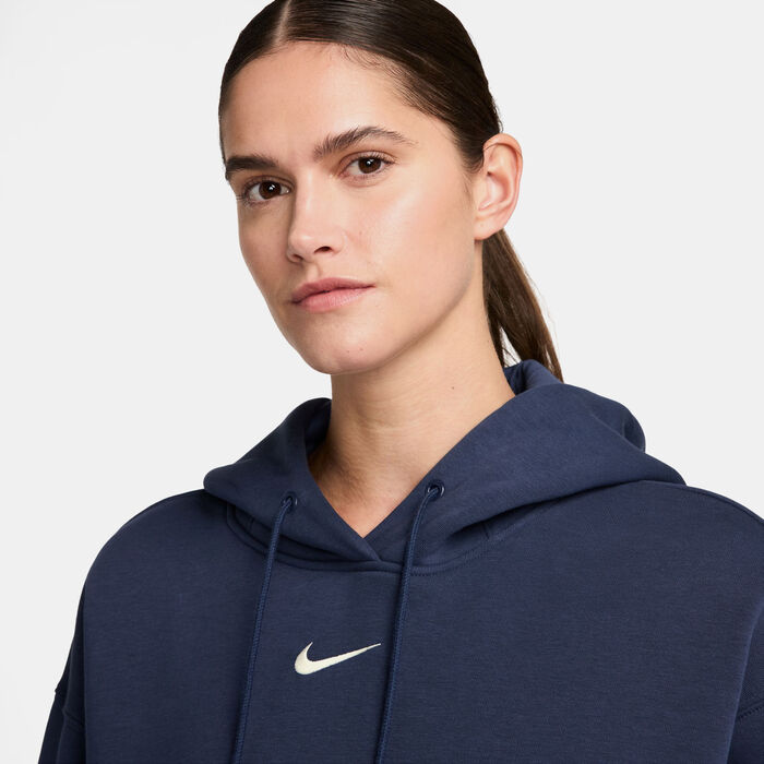 Nike Women's Sportswear Phoenix Fleece Hoodie Blue image number 2