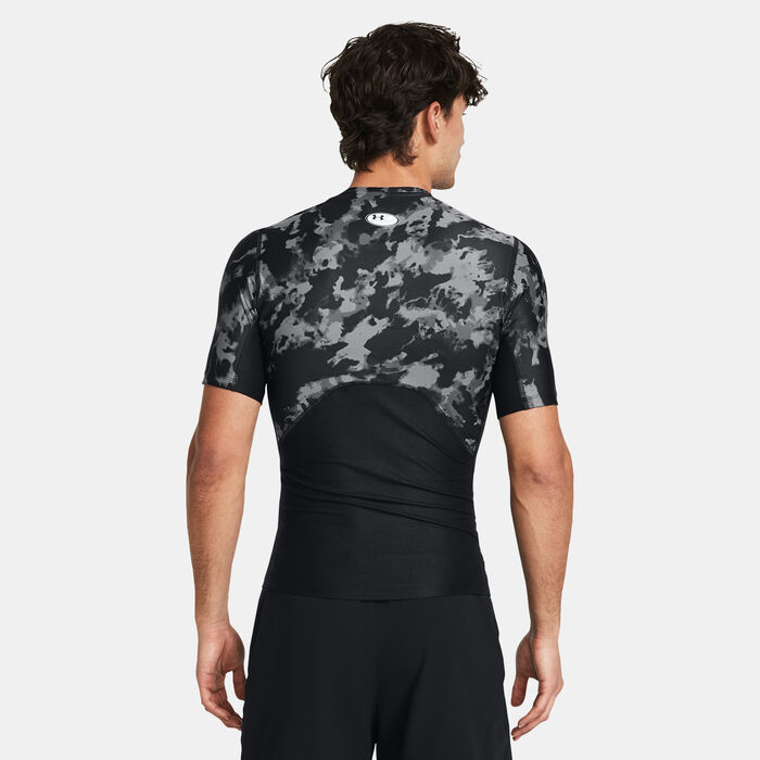 Under Armour Men's HeatGear Iso-Chill Graphic Printed Training T-Shirt Black image number 1