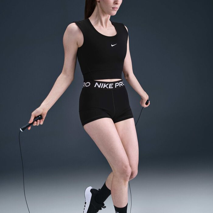 Nike Women's Pro Dri-FIT Training Tank Top Black image number 2