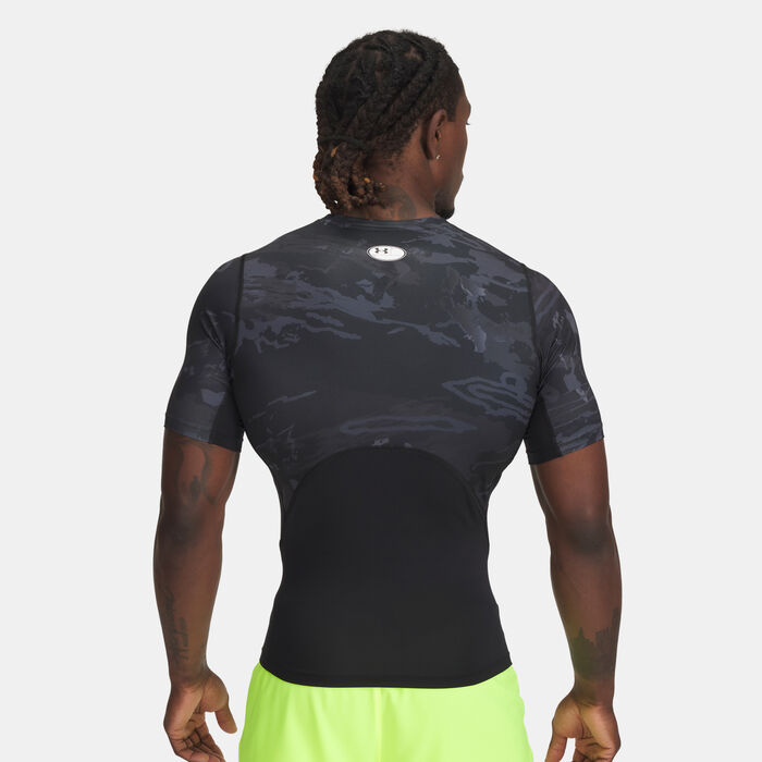 Under Armour Men's HeatGear Graphic Printed Training T-Shirt Black image number 1