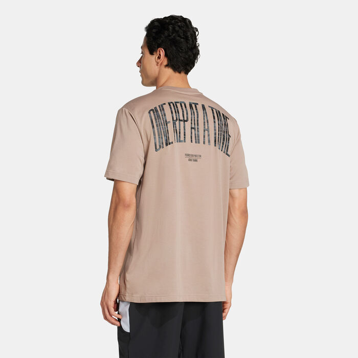 adidas Men's Camo Training Graphic T-Shirt Brown adidas Men's Camo Training Graphic T-Shirt Brown image number 1