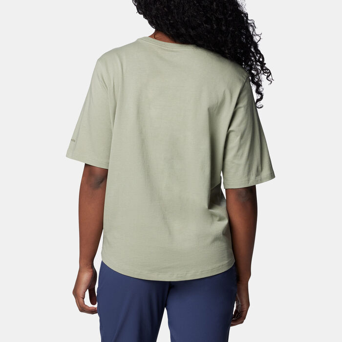Columbia Women's North Cascades™ Relaxed T-Shirt Green Columbia Women's North Cascades™ Relaxed T-Shirt Green image number 1