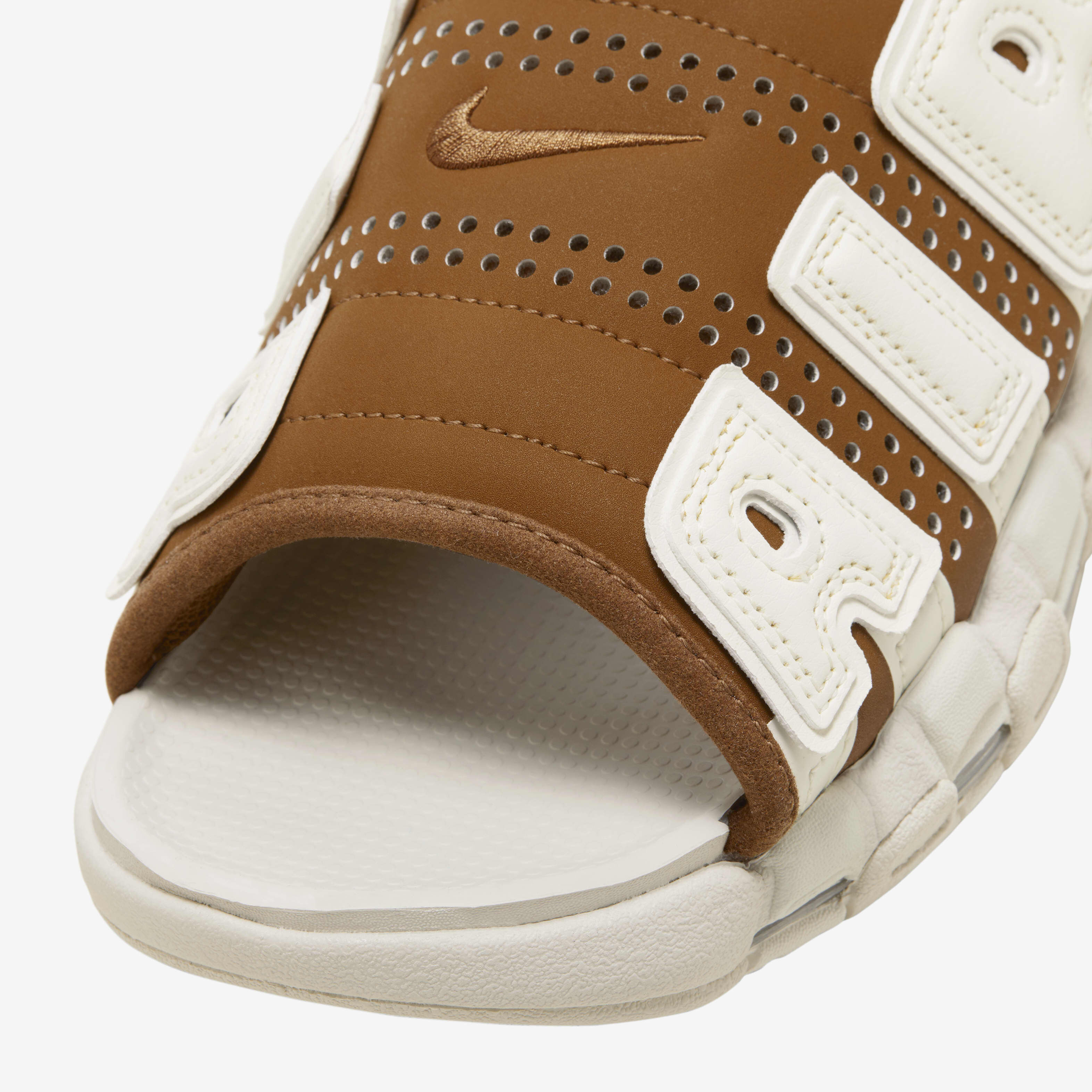 Shop Nike Men's Air More Uptempo Slides Ivory Online in KSA -SSS