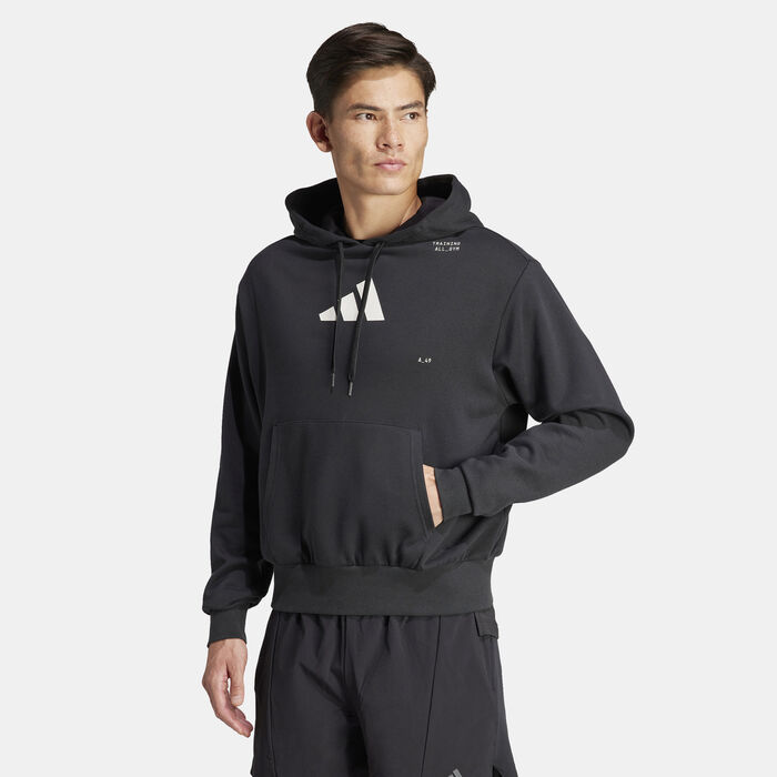 adidas Men's All-Gym Category Pump Hoodie Black image number 0