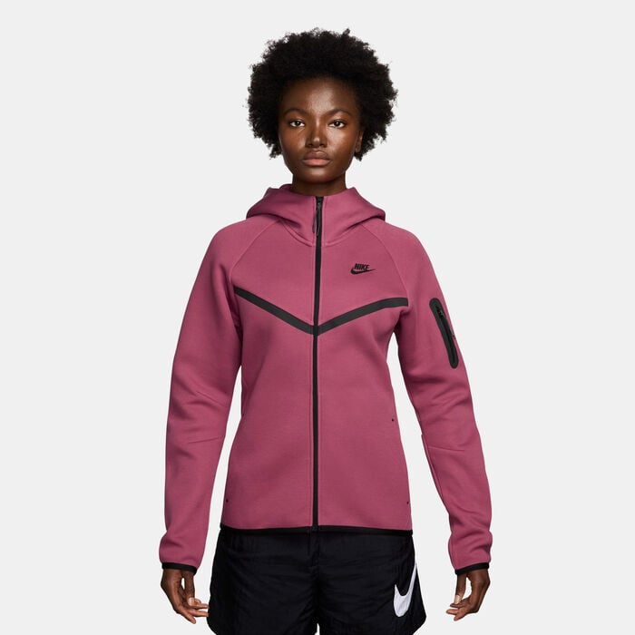 Nike Women's Sportswear Tech Fleece Windrunner Full-Zip Hoodie Pink Nike Women's Sportswear Tech Fleece Windrunner Full-Zip Hoodie Pink image number 0
