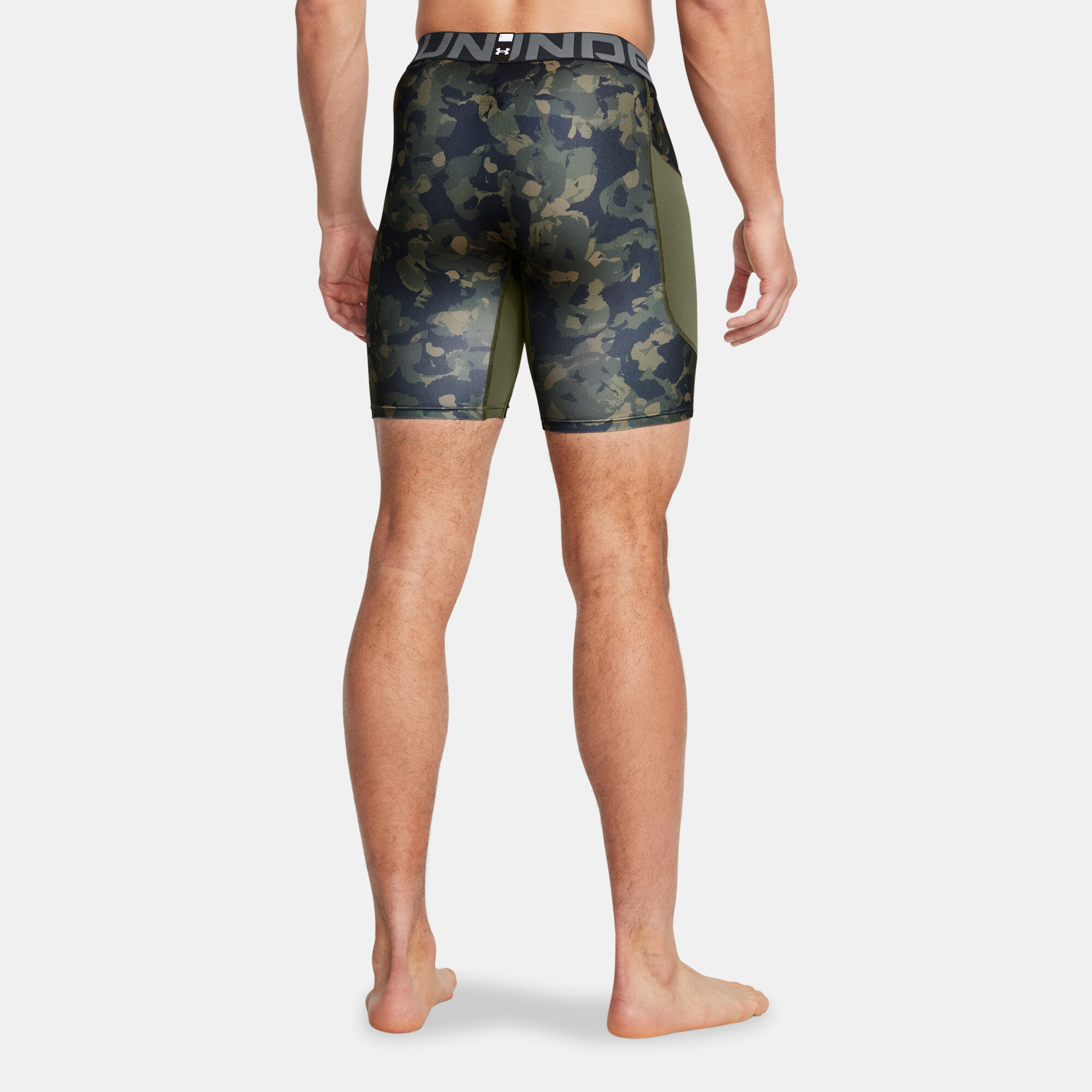 Men s HeatGear Printed Training Compression Shorts Green Under Armour in KSA SSS