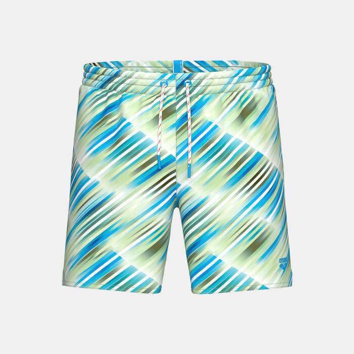 Arena Men's Printed Beach Shorts Green Arena Men's Printed Beach Shorts Green image number 0