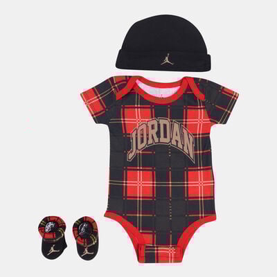 Jordan Kids' Essentials Plaid Set Red Jordan Kids' Essentials Plaid Set Red
