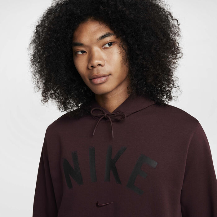 Nike Men's Swoosh Dri-FIT Fitness Hoodie Maroon Nike Men's Swoosh Dri-FIT Fitness Hoodie Maroon image number 2