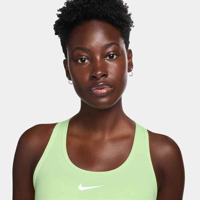 Nike Women's Dri-FIT Swoosh Medium-Support Training Sports Bra Green Nike Women's Dri-FIT Swoosh Medium-Support Training Sports Bra Green image number 2