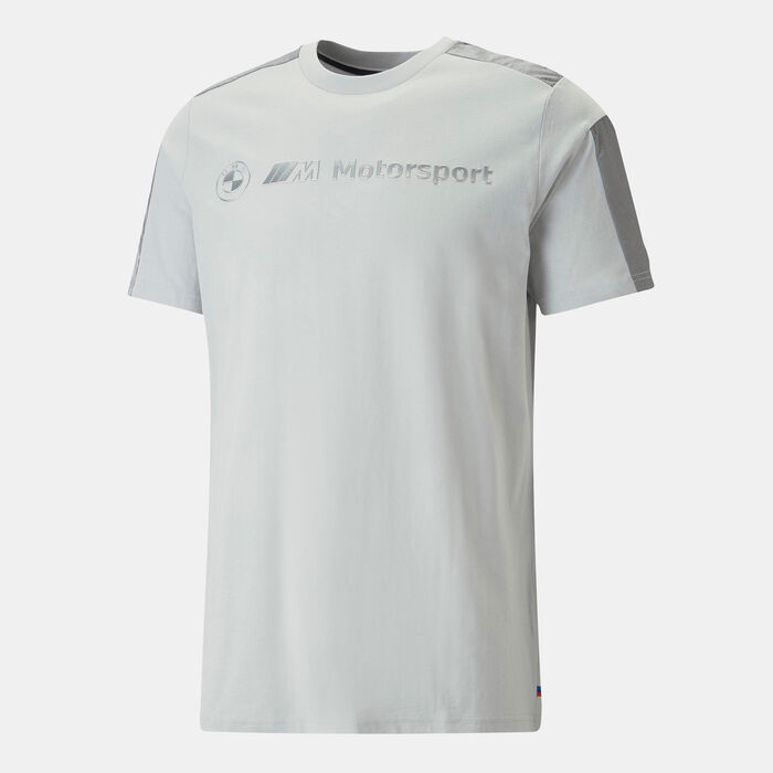 PUMA Men's BMW Motorsport Monochrome T-Shirt Grey PUMA Men's BMW Motorsport Monochrome T-Shirt Grey image number 0