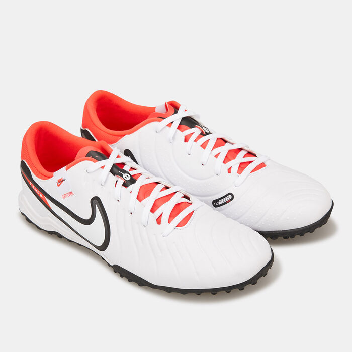 Nike Men's Tiempo Legend 10 Academy Turf Ground Football Shoe White image number 2