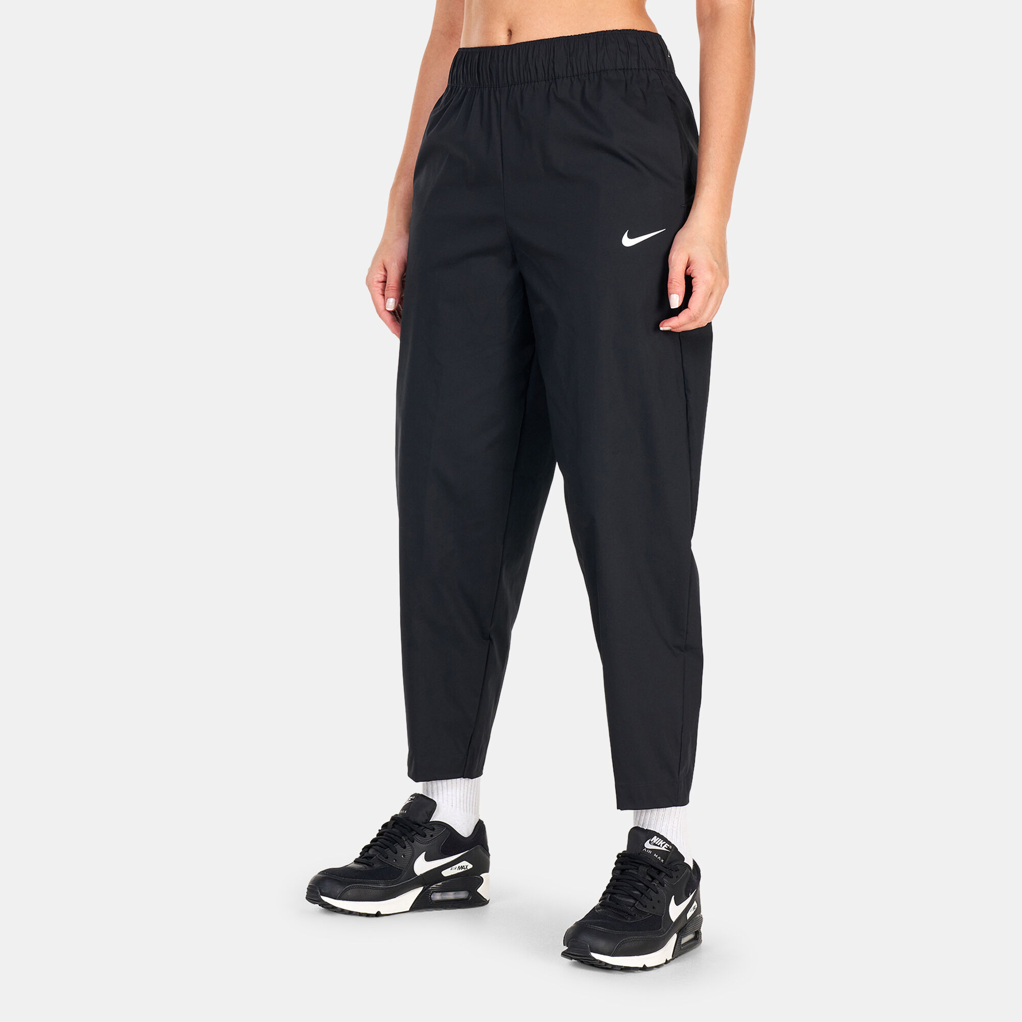 Buy Nike Women s Sportswear Essential High Rise Curve Pants Black