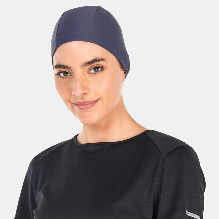 adidas Women's 3-Stripes Swimming Hijab Black adidas Women's 3-Stripes Swimming Hijab Black image number 2
