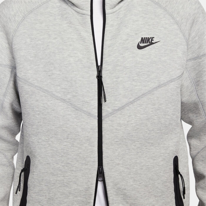 Nike Men's Sportswear Tech Fleece Windrunner Full-Zip Hoodie Grey image number 3