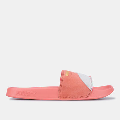 PUMA Men's Leadcat 2.0 Suede Slides Red PUMA Men's Leadcat 2.0 Suede Slides Red