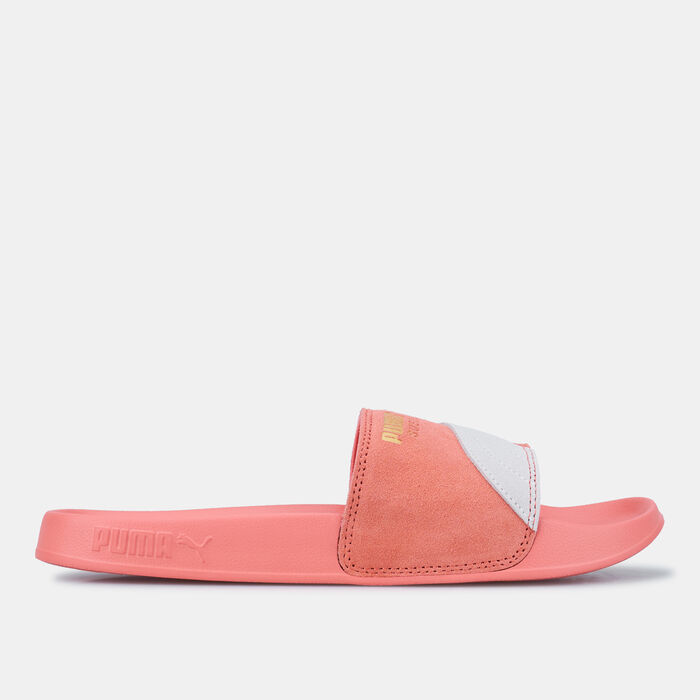 PUMA Men's Leadcat 2.0 Suede Slides Red PUMA Men's Leadcat 2.0 Suede Slides Red image number 1