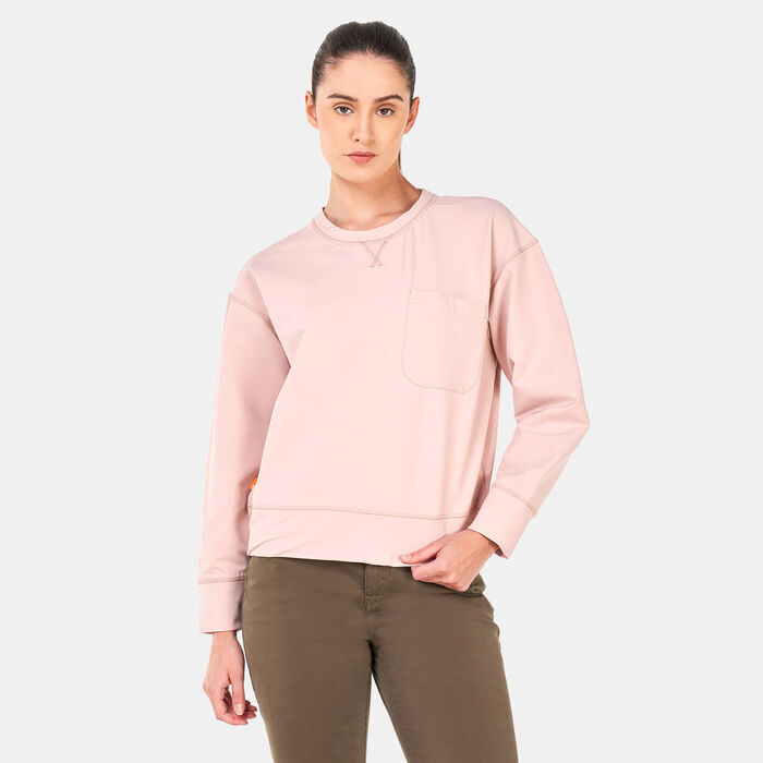 Timberland Women's Timberloop™ Hybird Sweatshirt Pink image number 0