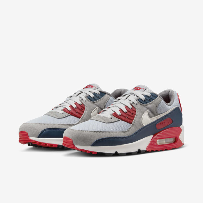Nike Men's Air Max 90 Shoes Grey Nike Men's Air Max 90 Shoes Grey image number 4