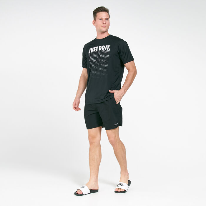 Nike Swim Men's 7-inch Volley Swimming Shorts Black Nike Swim Men's 7-inch Volley Swimming Shorts Black image number 2