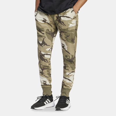adidas Men's Seasonal Essentials Camouflage Sweatpants Green adidas Men's Seasonal Essentials Camouflage Sweatpants Green