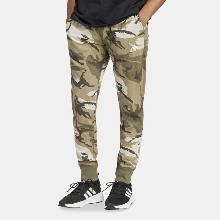 adidas Men's Seasonal Essentials Camouflage Sweatpants Green adidas Men's Seasonal Essentials Camouflage Sweatpants Green image number 0