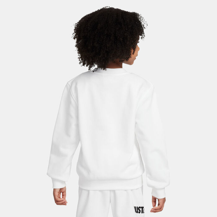 Nike Kids' Sportswear Club French-Terry Hoodie White Nike Kids' Sportswear Club French-Terry Hoodie White image number 1