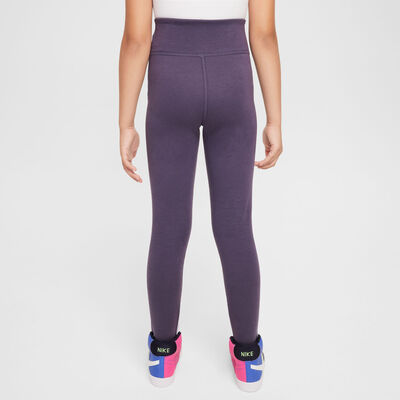 Nike Kids' Sportswear Classic High-Waisted Leggings Purple