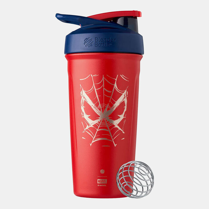 Blender Bottle Strada Stainless Steel Spider-Man Web Shaker Bottle (24 Oz) Blue Blender Bottle Strada Stainless Steel Spider-Man Web Shaker Bottle (24 Oz) Blue image number 0