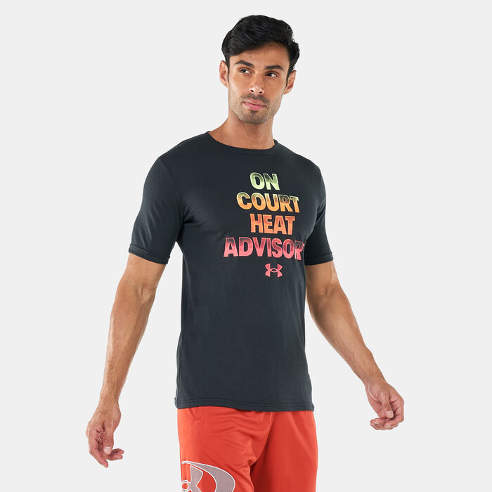 Under Armour Men's UA B-Ball Heat Advisory T-Shirt Black Under Armour Men's UA B-Ball Heat Advisory T-Shirt Black image number 0