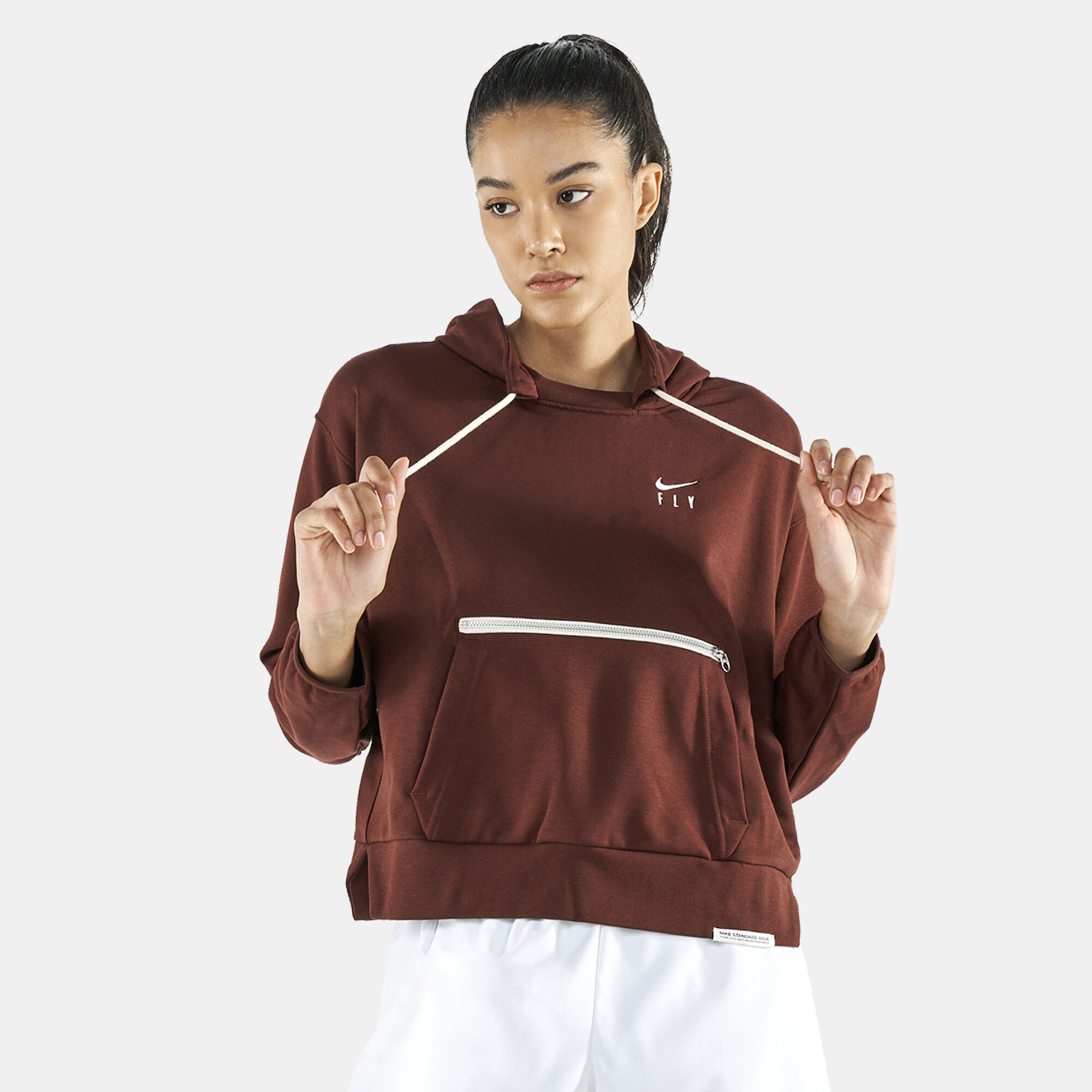 Women s Dri FIT Swoosh Hoodie Brown Nike in KSA SSS