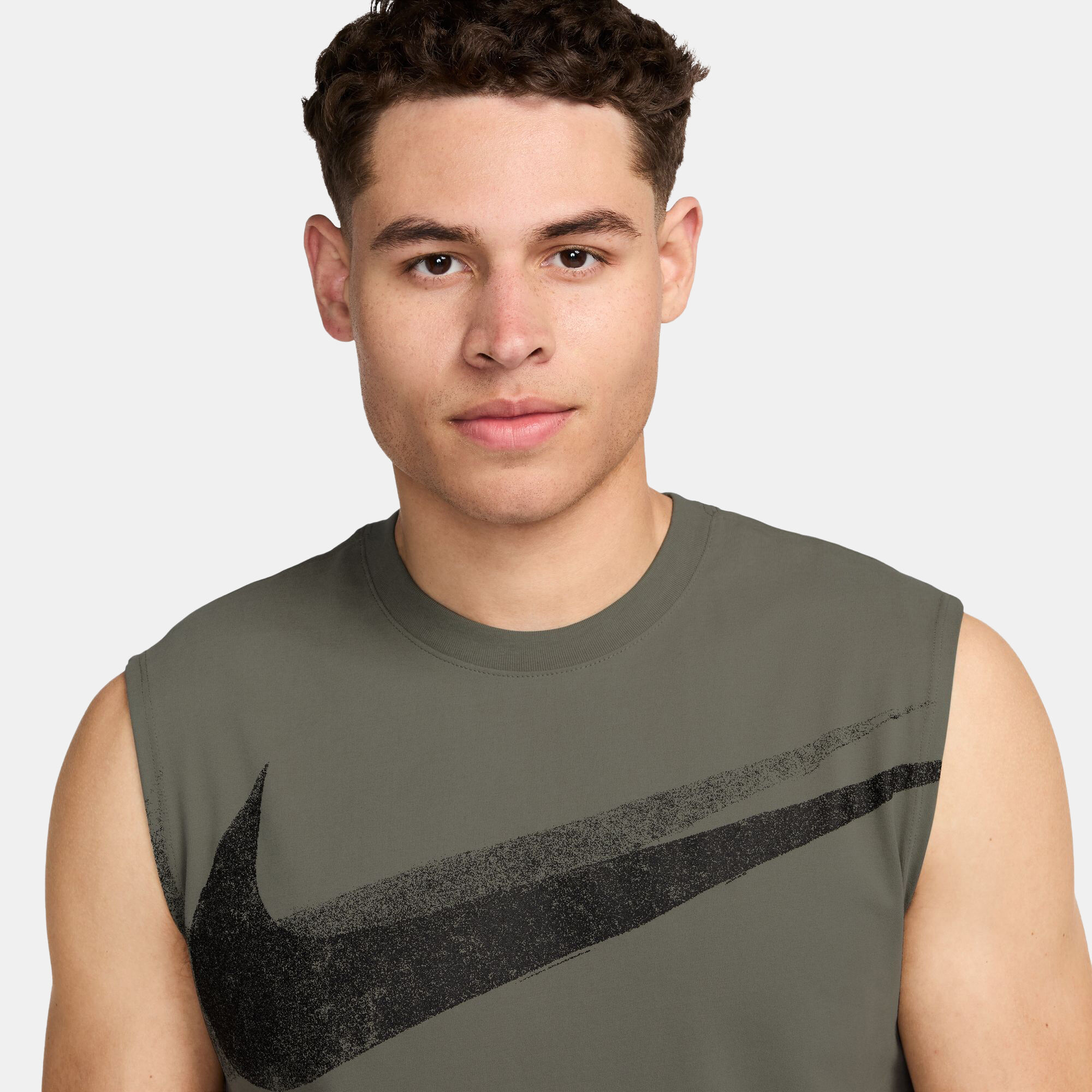 Men s Dri FIT Sleeveless Training T Shirt Green Nike in KSA SSS